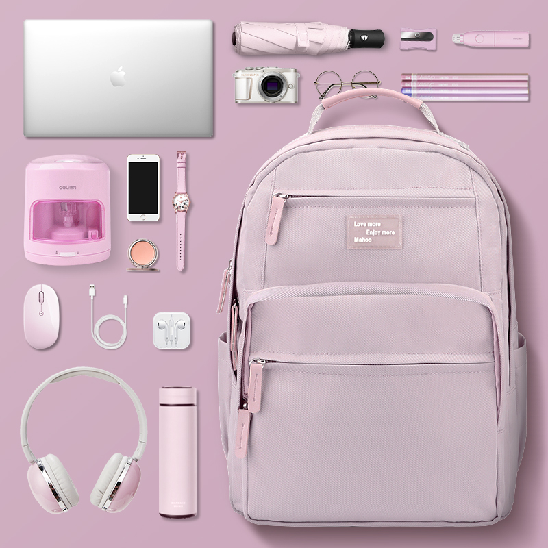 高颜值大容量双肩电脑包防震防水