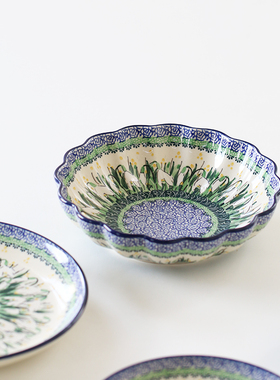 MY家 - 波兰陶瓷 艺术家U系列4915 山谷幽兰 茶杯碟/壶/造型餐盘