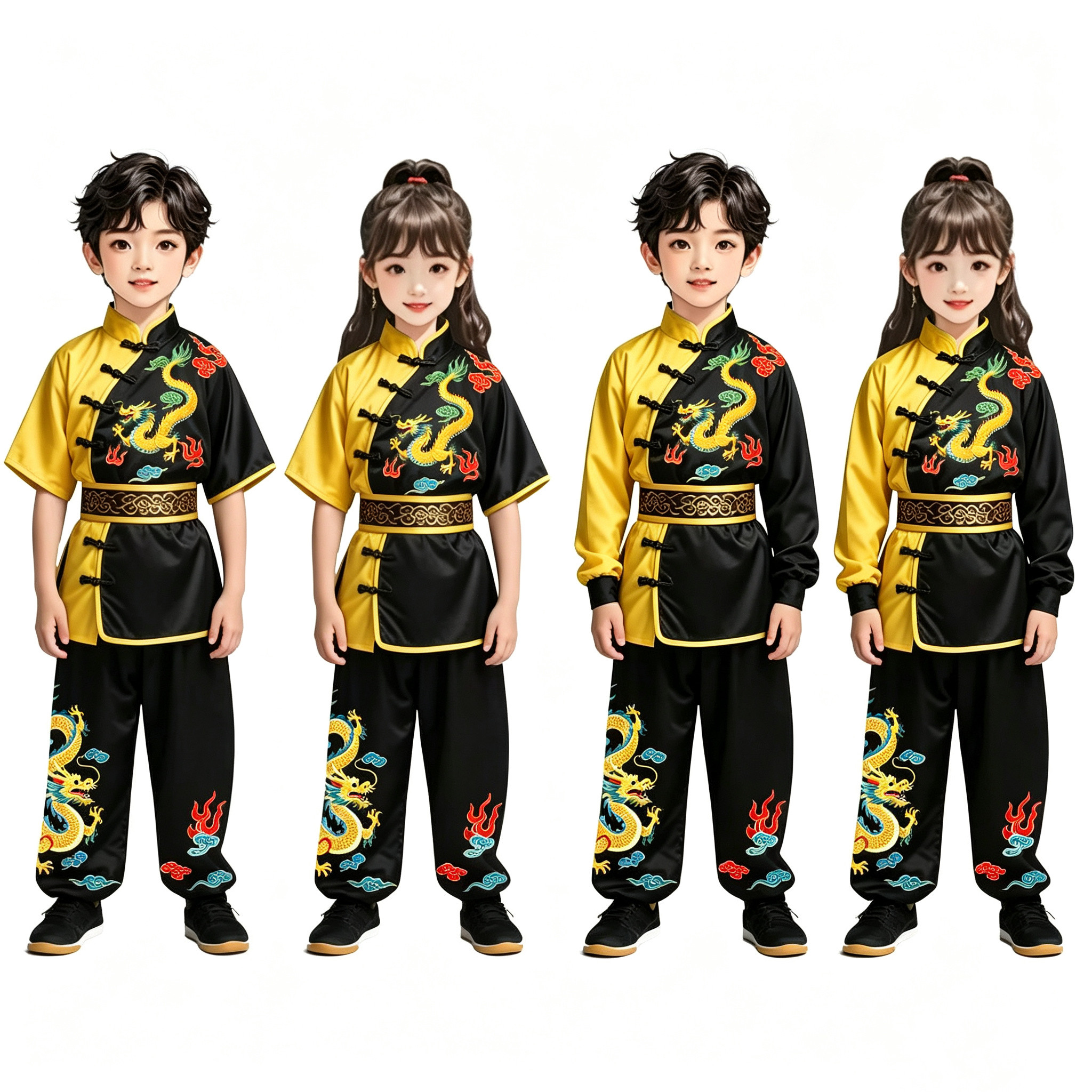 儿童武术服表演比赛舞龙狮打鼓服运动会演出服中国功夫武馆训练服