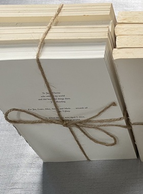 复古风外文书手札复古文艺外文英文麻绳捆书捆书房摆设拍摄道具