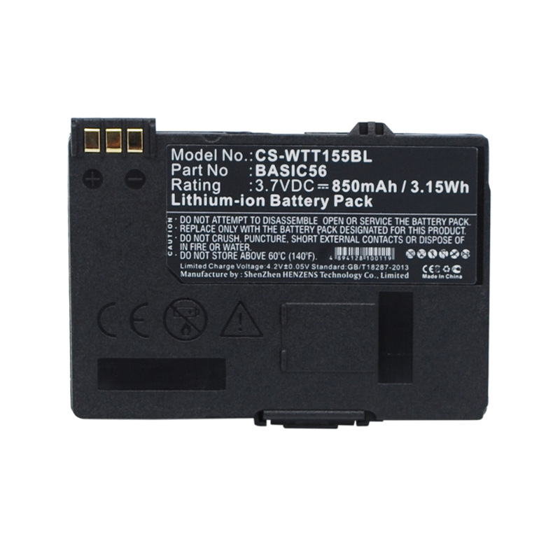 适用WaySystems MTT 1510 1581 1531移动刷卡机电池 BASIC56 1571