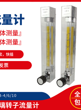 LZB-10 LZB-6/4/3WB玻璃转子流量计 水液体气体空气 250-2500L/h