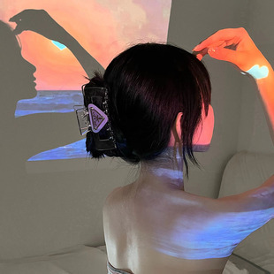 日韩高级感抓夹2022新款 高端气质鲨鱼夹透明发卡后脑勺发夹女夏季