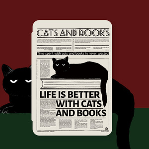 原创kindle保护套 kinddel kpw6/3/5青春版电子书阅读器经典版558入门版paperwhite4休眠外壳亚马逊皮套猫咪