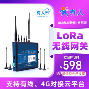 lora集中器 无线网关自组网全网通有人物联网私有协议USR-LG220