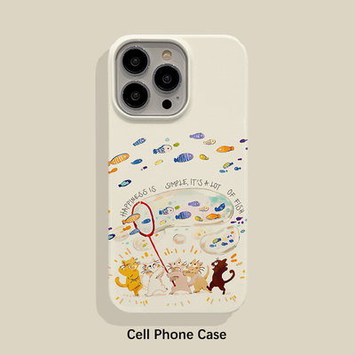 捕鱼 适用iPhone16ProMax手机壳15苹果14Pro硬壳iPhone13全包边12Pro套XSMAX个性7PLUS创意保护套新款