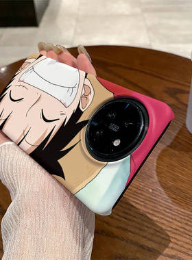 路飞 适用于小米Civi4Pro手机壳半包边菲林塑料磨砂硬壳保护套男女款新款耐脏简约小众个性