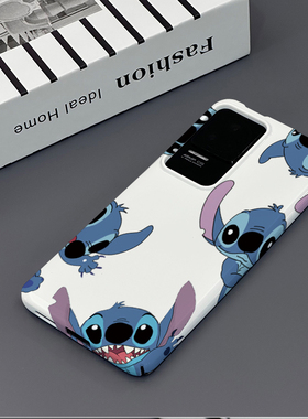 多只史迪仔 适用于小米红米K50手机壳k50pro全包边菲林亮面塑料硬壳个性创意保护套新款小众耐脏男女款简约