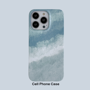 晕染湖蓝适用iPhone14手机壳13ProMax苹果12全包16ProMax硬壳11磨砂XR菲林iPhone15Pro手机壳