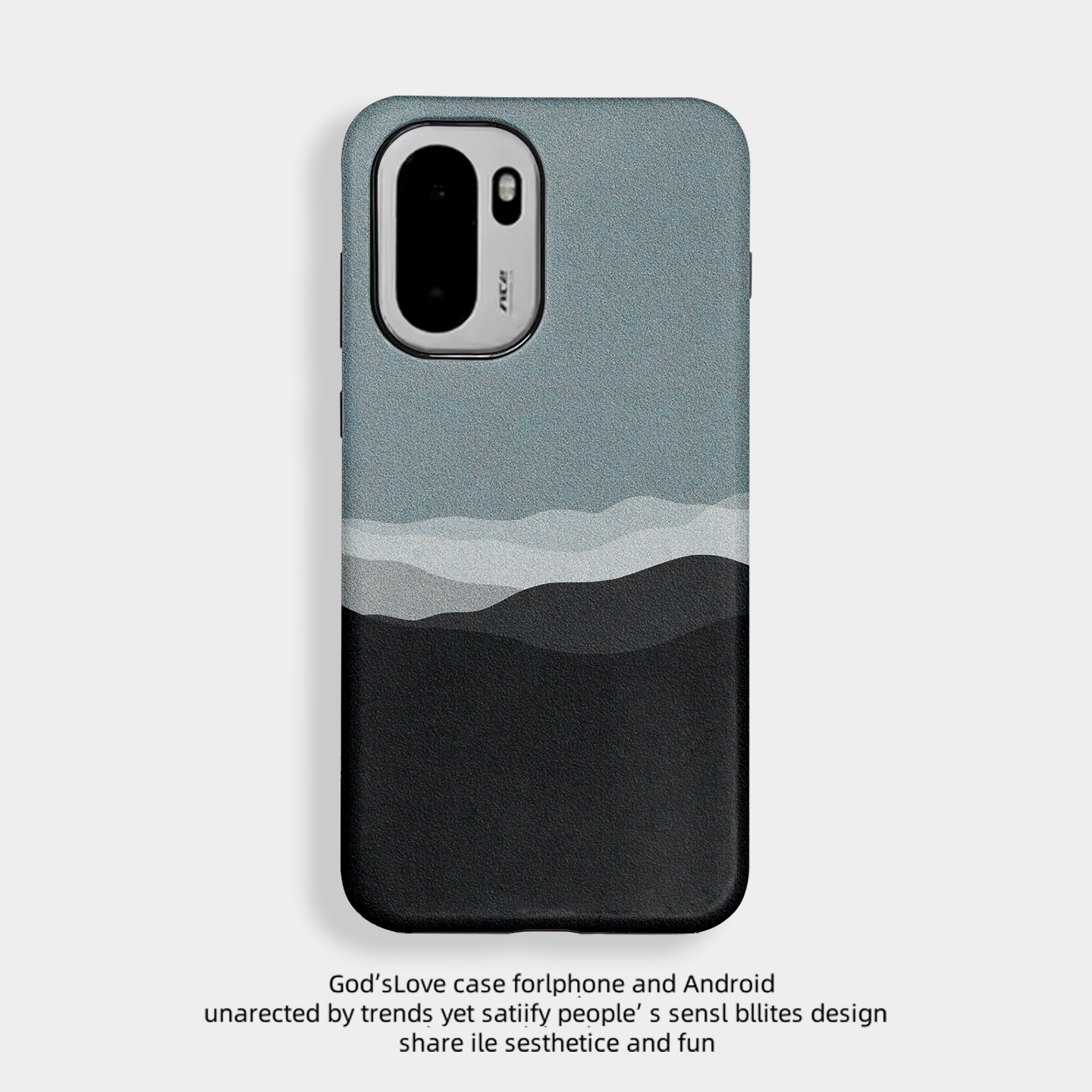 噪点山丘适用于OnPlus一加Ace6手机壳全包边菲林塑料硬壳1+Ace6二合一个性保护套男女款新款耐脏简约软壳