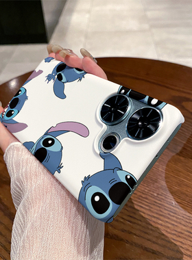 多只史迪仔 适用于红米Turbo3手机壳半包边菲林塑料磨砂硬壳保护套男女款新款耐脏简约小众个性创意卡通可爱