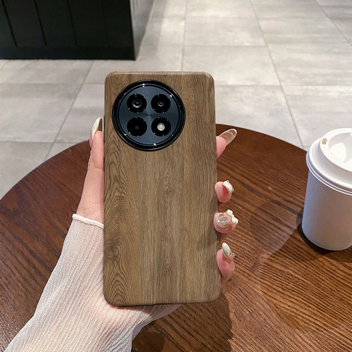 胡桃木纹 适用OnePlus  一加Ace5手机壳1+Ace5Pro菲林磨砂一加Ace5Pro硅胶防摔软壳二合一硬壳保护套新款简约