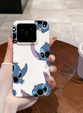 多只史迪仔 适用于小米15手机壳小米15PRO全包边菲林亮面塑料硬壳个性创意保护套新款小众耐脏男女款简约