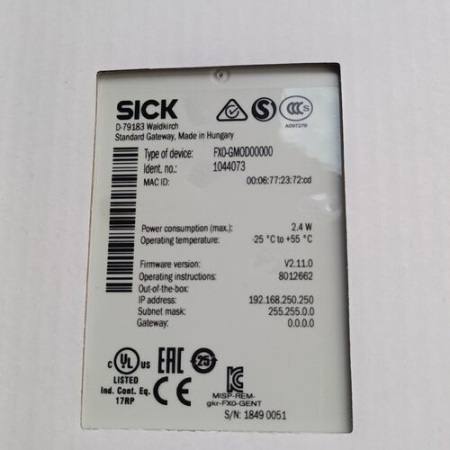 SICK西克安全继电器 FXO-GMOD00000拍前议价