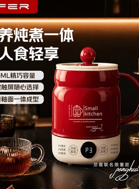 新款好夫人家用电炖杯煮饭煲汤电热杯电煮锅煮奶锅迷你多功能烧水