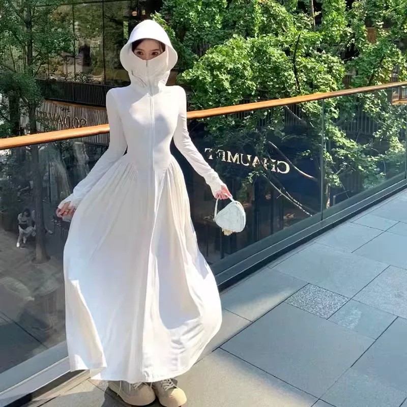 德国轻奢防晒衣女长款2026新款夏季薄透气防晒服防紫外线修身外套