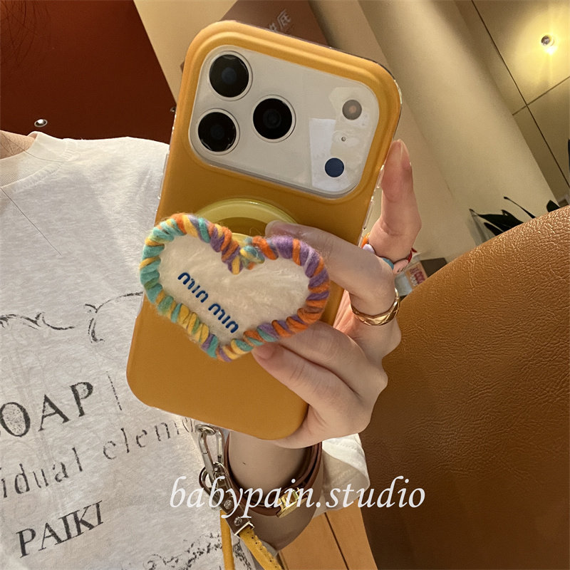 babypain秋冬氛围感浪漫姜黄色治愈系适用iPhone17promax手机壳苹果16pro毛线爱心磁吸支架15pro挂绳14新款13,3C数码配件,手机保护套/壳,淘宝优惠券,粉丝福利购,淘宝优惠卷