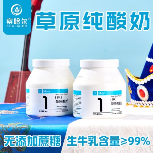 草原纯酸奶 家庭装  内蒙古直发 低温酸奶桶装酸奶碗轻食
