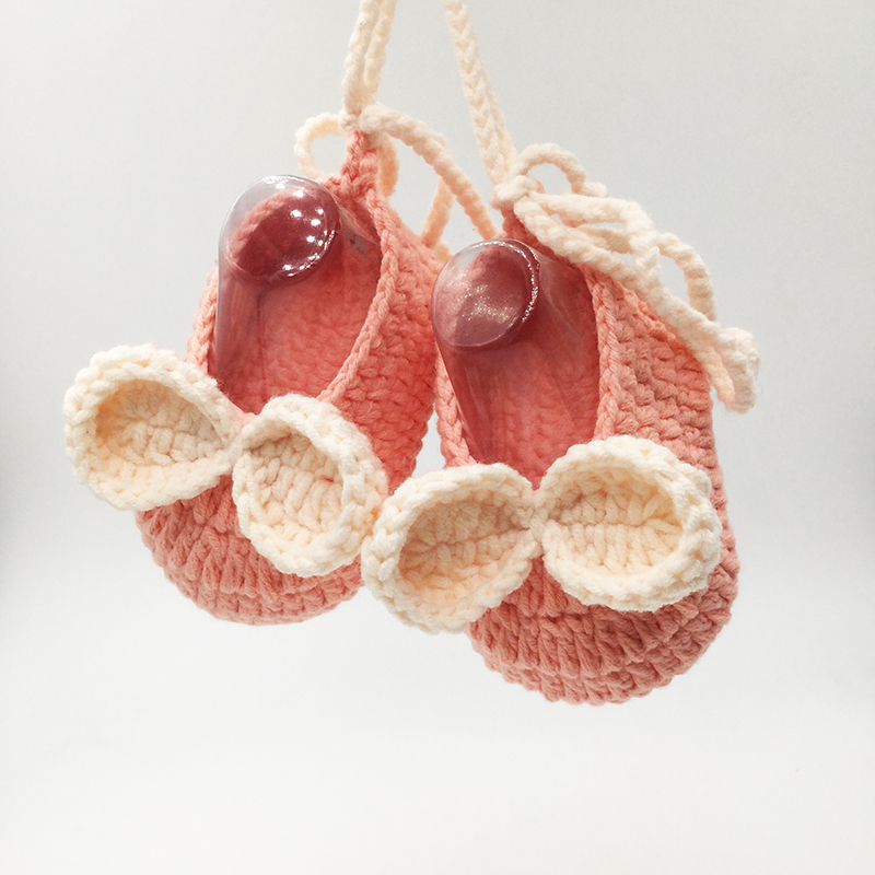 婴幼儿毛线鞋3到6个月婴儿鞋子春秋女宝宝软底学步鞋新生儿童毛线