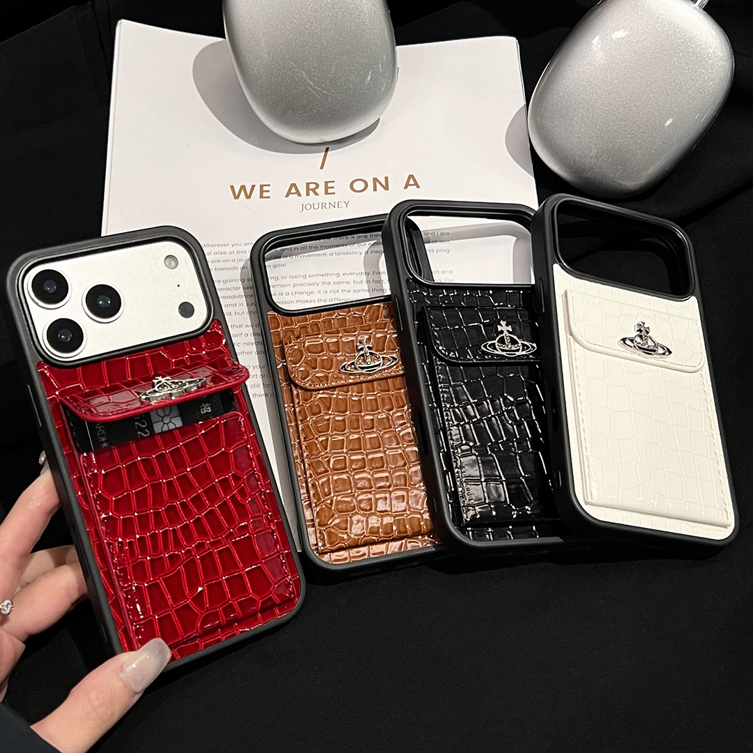 iPhone仿皮质硬壳潮牌卡包立体