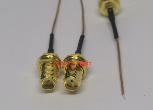 SMA-KYB1超细0.8MM半刚铜管线 SMA母单头铜线0.8MM高频RF测试线