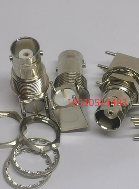 全铜BNC-KWE射频同轴连接器BNC/Q9母弯PCB专用SDI座BNC-KWEY优质