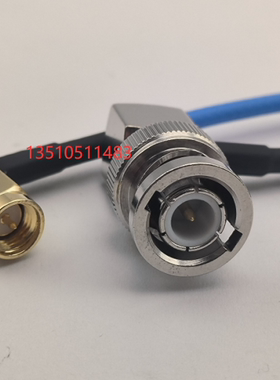 BNC-JW/SMA-JW蓝色RG316D射频示波器线 BNC公弯转SMA公弯高频RF线