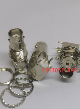 射频同轴BNC-KWE连接器高频BNC/Q9母弯卧式带盘固定50欧 BNC-KWEY