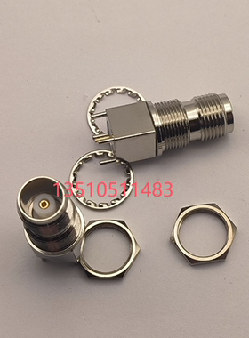 TNC-KEY特制射频同轴连接器 TNC-KE TNC-KHD带螺母焊板高频RF插座