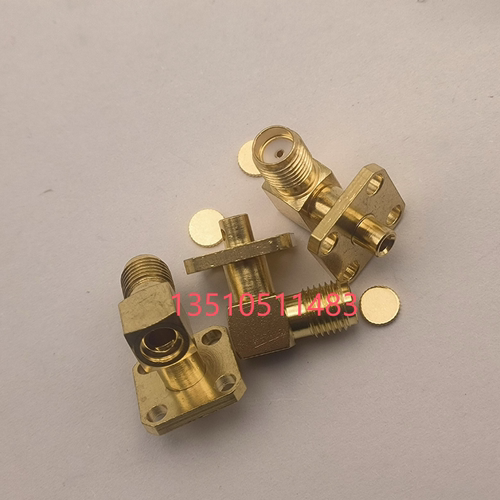 SMA母弯头带方盘接SFT50-2RG405