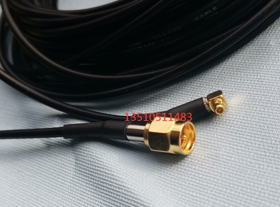 MMCX-JW/SMA-J柔软进口RG174射频线 MMCX公弯转SMA公50-1.5柔软线