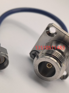 N-KF/SMA-J不锈钢LE280射频工业级线 N母法兰转SMA公不锈钢高频RF