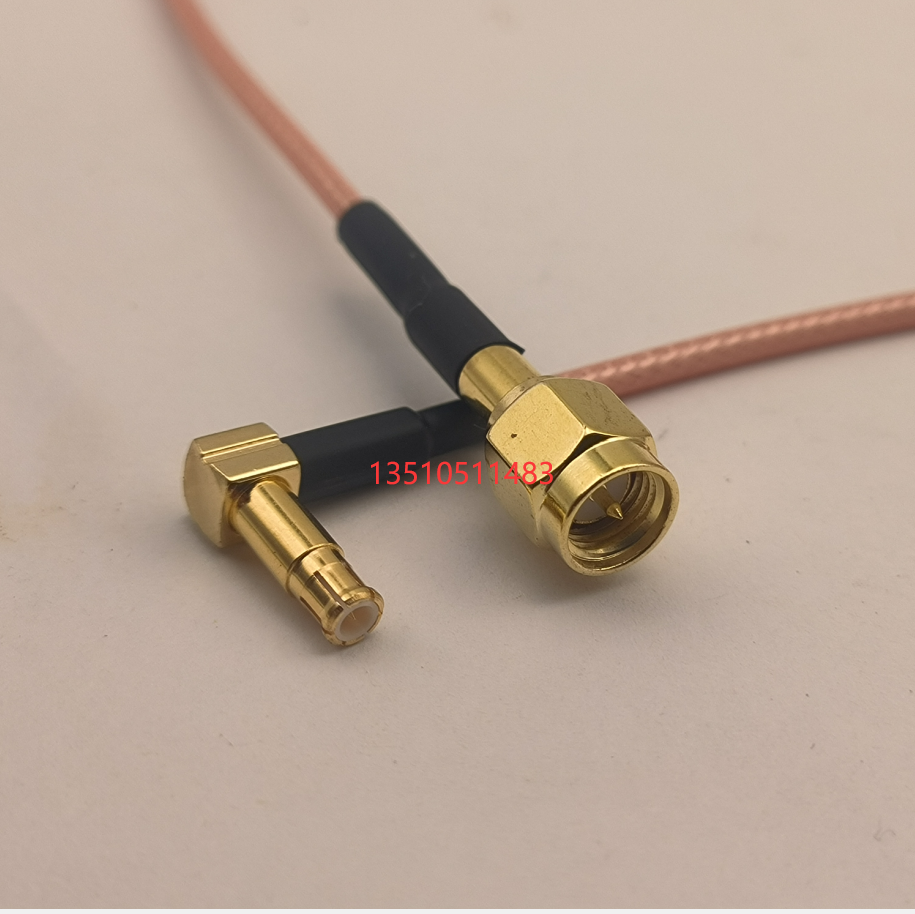 MCX公弯加长转SMA公RG316射频AP跳线 MCX-JW长针/SMA-J高频RF线