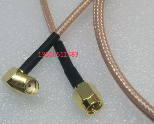 R316D双屏蔽SMA母弯转公直射频线