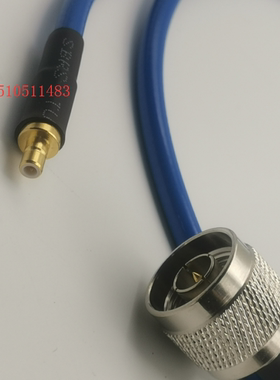 SMB公转N公蓝色RG142射频工业级馈线 SMB/N-JJ高频PUR双屏蔽RF线
