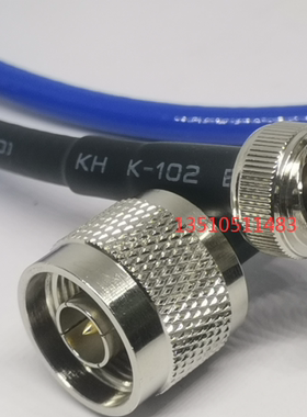 柔软蓝色RG142射频BNC/Q9公转N公跳线N/BNC-JJ工业级高频分析仪线