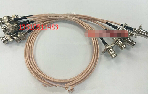 射频BNC-KF/BNC-J同轴RG179跳线 BNC母带法兰转BNC公75欧姆Q9馈线