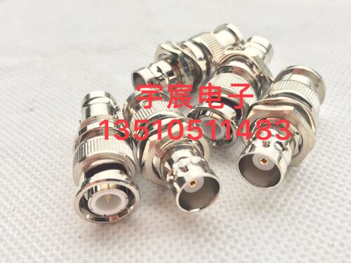 BNC-JKY射频连接器Q9-JKY转接头BNC公转母固定穿墙面板安装同轴头