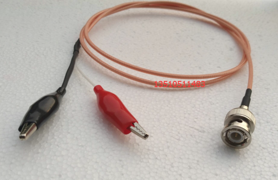 射频测试线BNC-J/鳄鱼夹RG316D工业级 高频BNC公转夹子示波器50欧