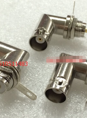 BNC-KWYD射频同轴50欧姆插座 BNC弯母带螺丝固定示波器Q9信号母座