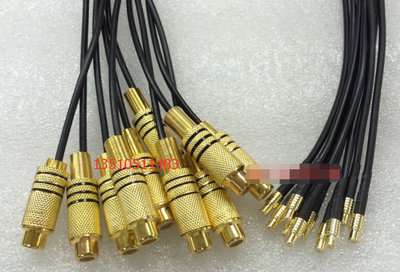 RF射频MCX-J/RCA-K同轴车载视频信号线MCX母转AV莲花柔软视频跳线