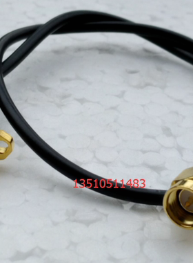 射频SMA-JKF黑色RG316跳线 SMA母菱型两孔转SMA公工业级高频馈线