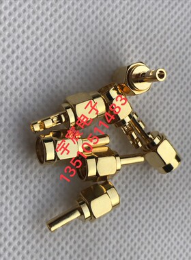 射频同轴SMA-J-1连接器通用RG178 RG1.37高频SMA公内针50-1焊接头