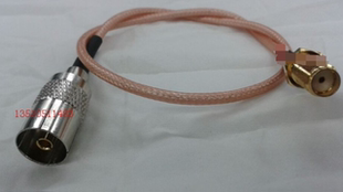 高频SMA母转TV母车载视频镀银跳线 KKY同轴信号线 RF射频SMA IEC