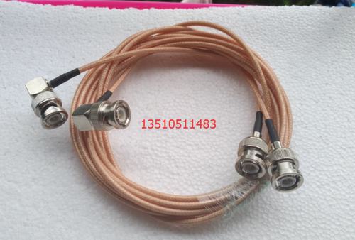 射频BNC-JJW工业级RG316D跳线 高频BNC弯公转直公示波器SDI同轴线