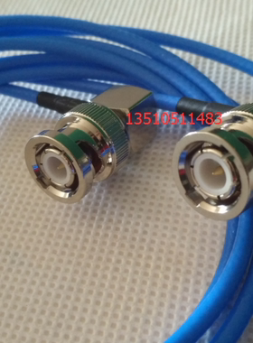 BNC-JJW工业级蓝色RG316D射频SDI连接线BNC双弯双公高频HD-SDI线