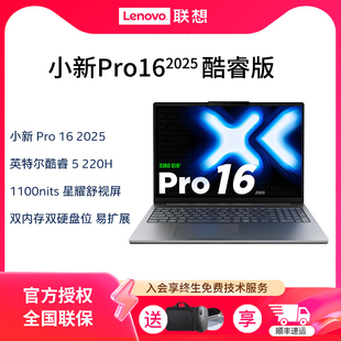 高性能英特尔酷睿Core5 Lenovo 2025款 联想小新pro14 220H轻薄本笔记本电脑 Pro16
