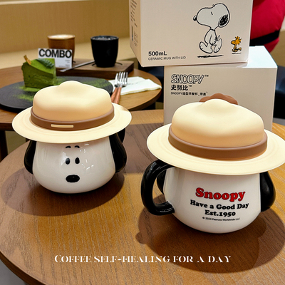 史努比陶瓷马克杯生日礼物女生