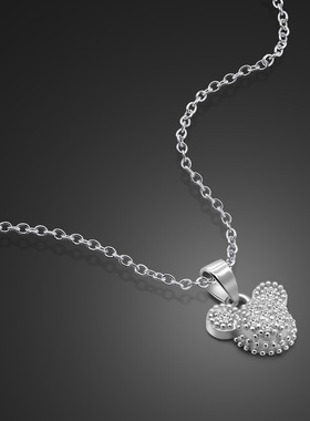 纯银米奇森系生日礼物脖子饰品