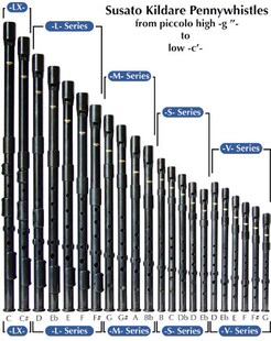 苏萨特Susato爱尔兰哨笛  可调音 全系列 六孔笛子 美国进口